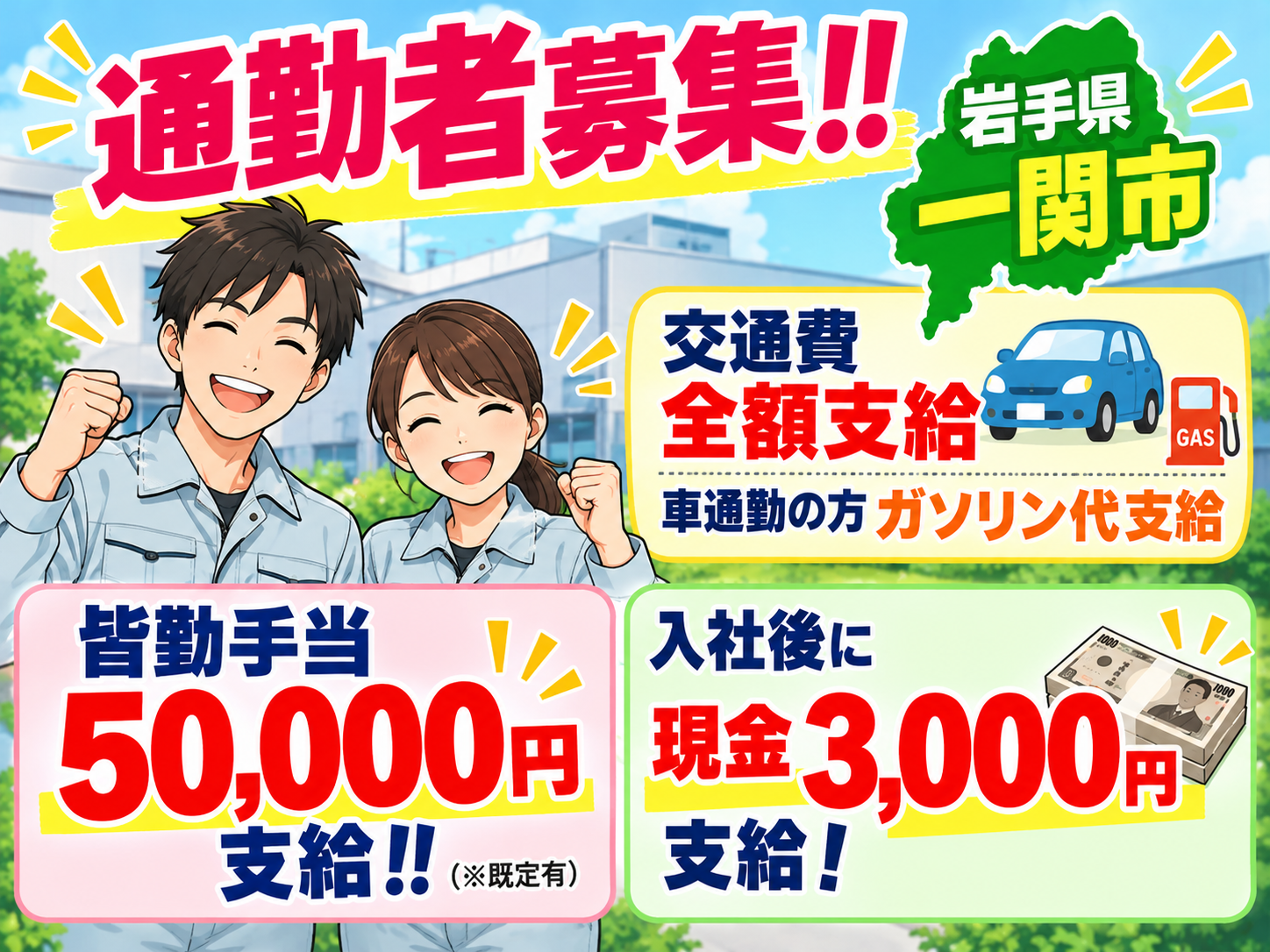 派遣社員 製造工場スタッフ 組立 加工 検品 仕分け 倉庫内作業 材料投入 プレス 機械オペレーター 塗装 フォークリフト ピッキング 東北求人イメージ